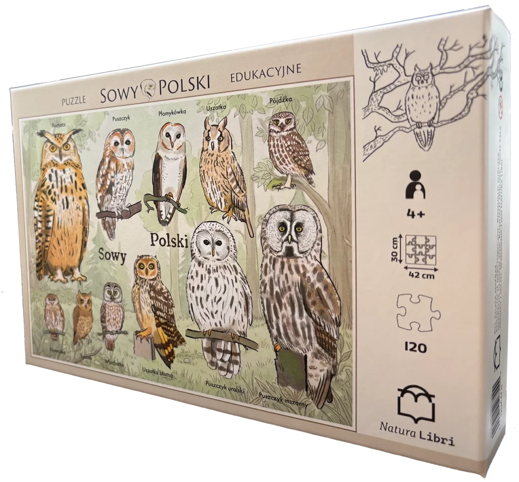Puzzle edukacyjne Sowy Polski